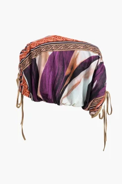 MICAS Skirt Sets-Abstract Floral Print Long Sleeve Top And Midi Skirt Set MULTICOLOR