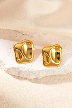 MICAS Earrings|Accessories-Abstract -Tone Stud Earrings GOLD
