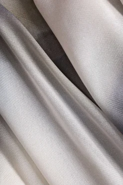 MICAS Long Sleeve Tops|Long Sleeves Tops-Abstract Print Chiffon Button Long-Sleeve Shirt BEIGE