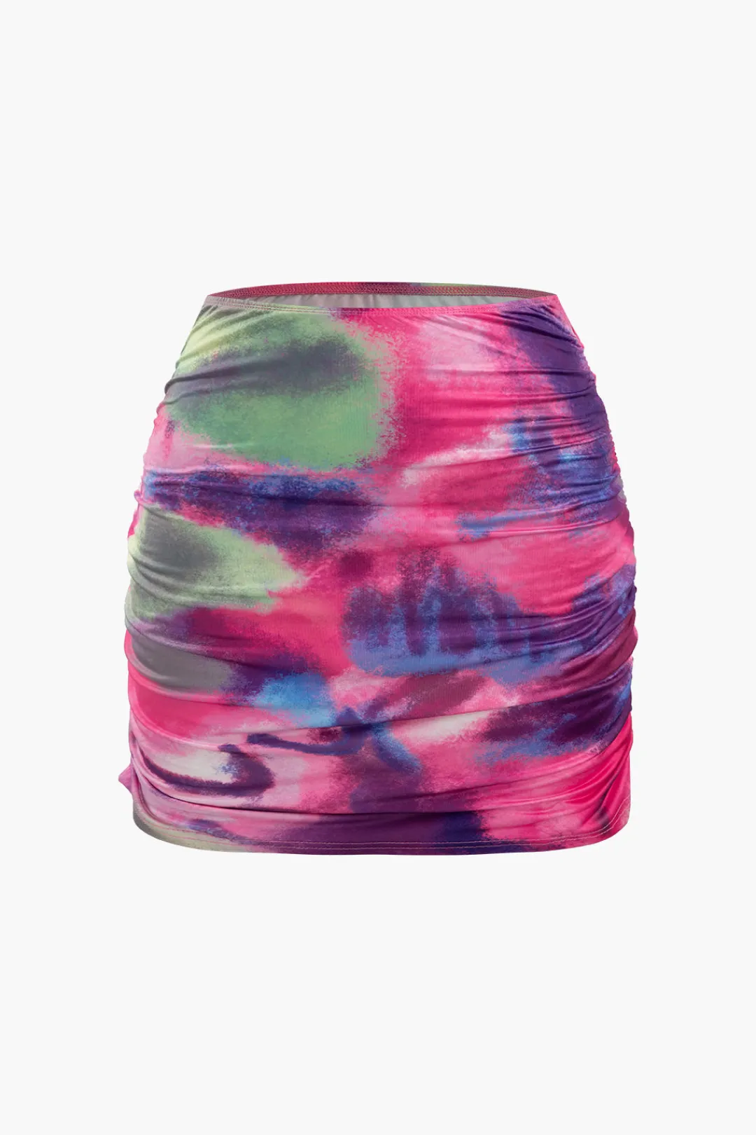 MICAS Skirt Sets|Vacation Sets-Abstract Print Corset Top And Mini Skirt Set MULTICOLOR