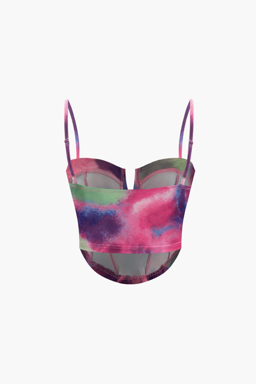 MICAS Skirt Sets|Vacation Sets-Abstract Print Corset Top And Mini Skirt Set MULTICOLOR