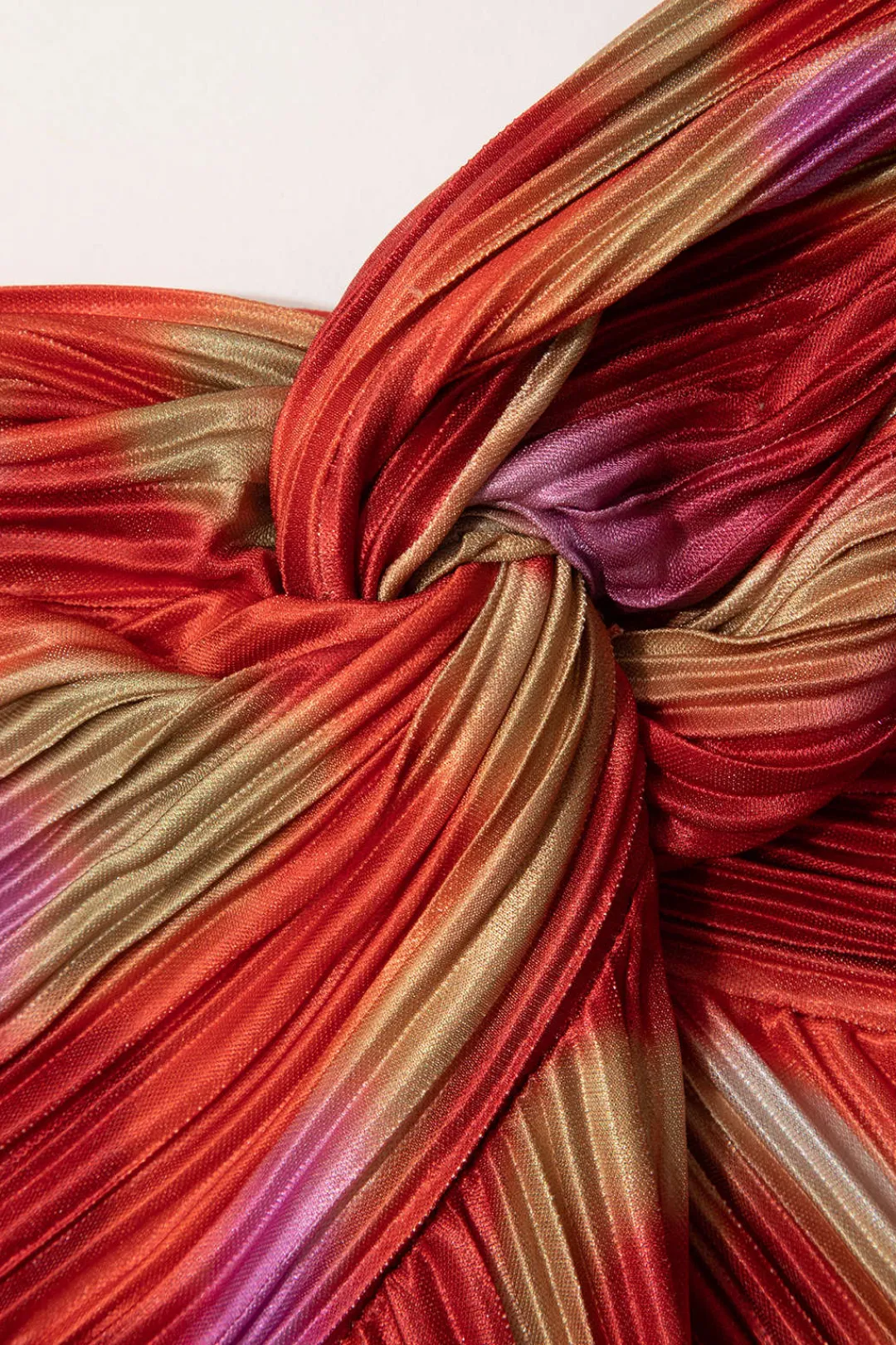 MICAS Maxi Dresses-Abstract Print Plisse Strapless Maxi Dress