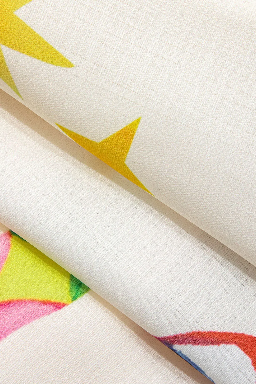 MICAS Short Sets-Abstract Print Puff Sleeve Two-Piece Shorts Set MULTICOLOR