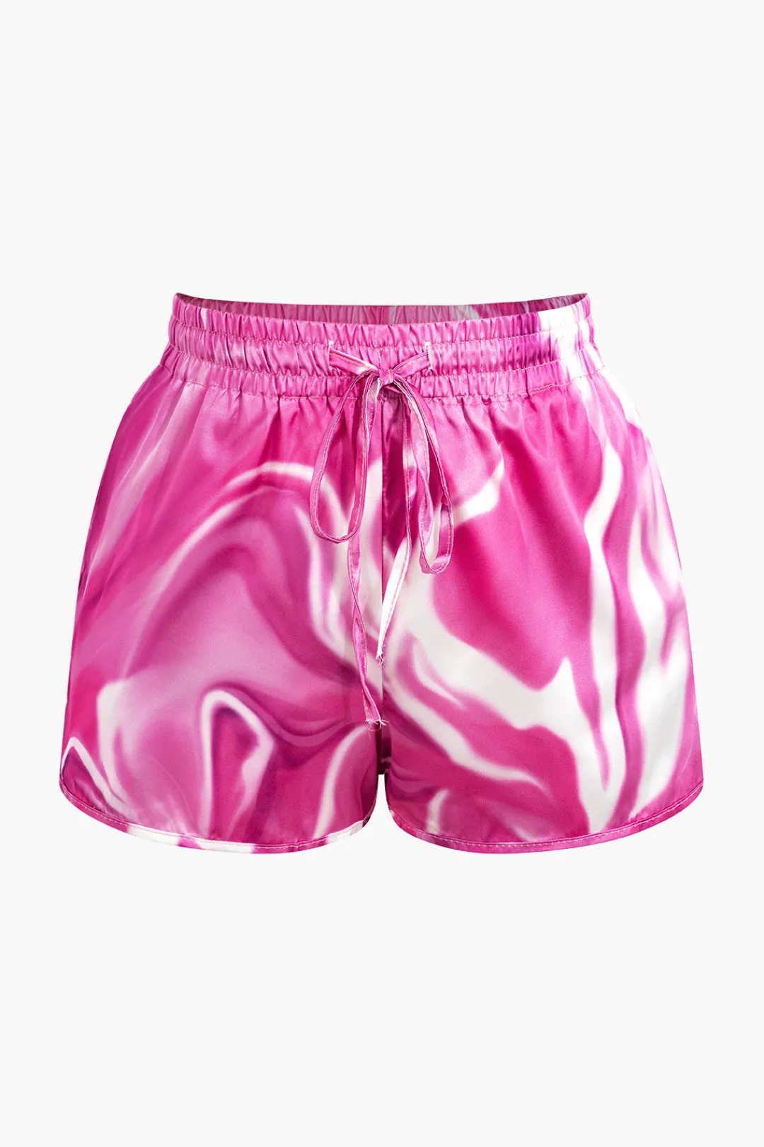 MICAS Short Sets-Abstract Print Short Sleeve Shirt And Shorts Set MULTICOLOR