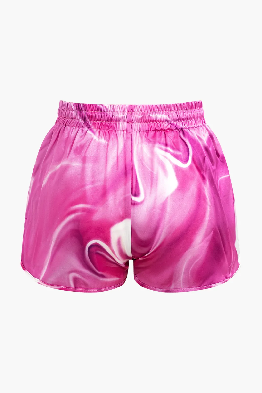 MICAS Short Sets-Abstract Print Short Sleeve Shirt And Shorts Set MULTICOLOR