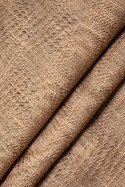 MICAS Maxi Dresses-Asymmetric Cut Out Ruched Twist Slit Maxi Dress TAN