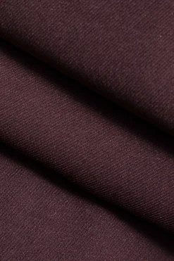 MICAS Pants-Asymmetric Wide-Leg Pants BURGUNDY