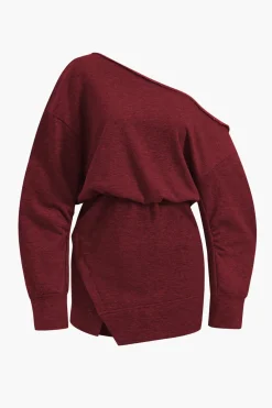 MICAS Long Sleeve Dresses|Mini Dresses-Asymmetrical Long Sleeve Mini Dress