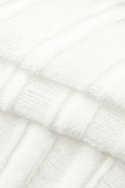 MICAS Long Sleeve Dresses|Knitwear-Asymmetrical Ripped Cut Out Knit Long Sleeve Mini Dress