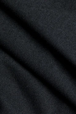 MICAS Long Sleeve Dresses|Maxi Dresses-Asymmetrical Slit Maxi Dress BLACK