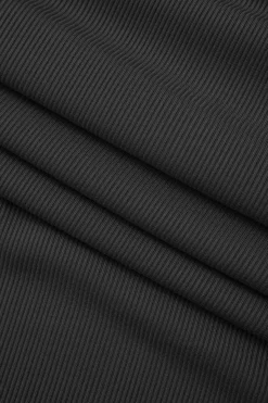 MICAS Skirt Sets-Asymmetrical Twist Top And High Waist Maxi Skirt Set