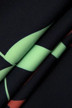 MICAS Pant Sets|Vacation Sets-Bamboo Leaf Print Knot Cami Top And Pants Set