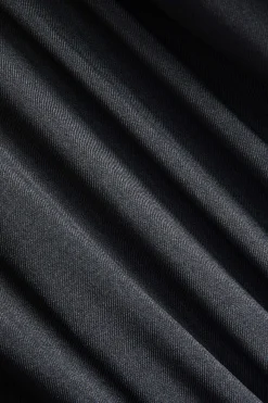 MICAS Jumpsuits & Rompers-Basic Button-Front Pocket Long Sleeve Romper BLACK