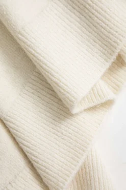 MICAS Knitwear|Knit Sets-Basic Knit V-Neck Top And Dress Set IVORY