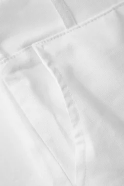 MICAS Pants-Basic Linen-Blend Straight Leg Pants