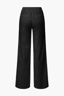 MICAS Pants-Basic Linen-Blend Straight Leg Pants