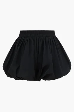 MICAS Shorts-Basic Puff Shorts BLACK