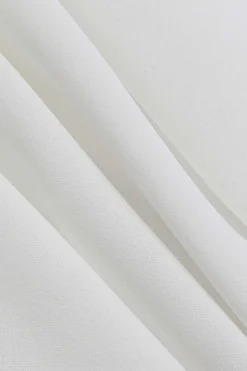 MICAS Blouses & Shirts-Basic Rolled Cuff Knotted Hem Shirt OPTICAL WHITE