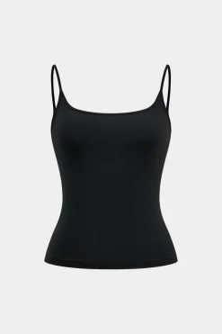MICAS Tank Tops & Cami-Basic Slip Cami Top BLACK