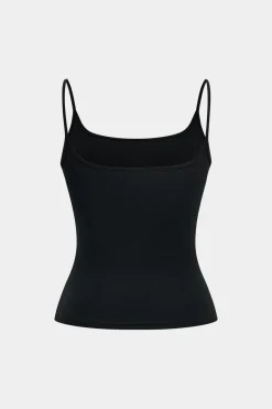 MICAS Tank Tops & Cami-Basic Slip Cami Top BLACK