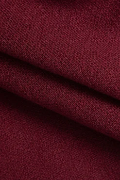 MICAS Knit Tops-Basic Solid Knit Long-Sleeve Top