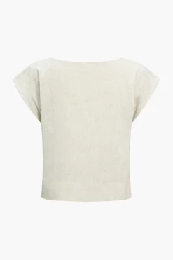 MICAS Short Sets-Basic Solid Linen Casual Shorts Set BEIGE