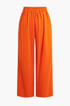 MICAS Pant Sets|Vacation Sets-Basic Solid Sleeveless Top And Straight Leg Pants Set