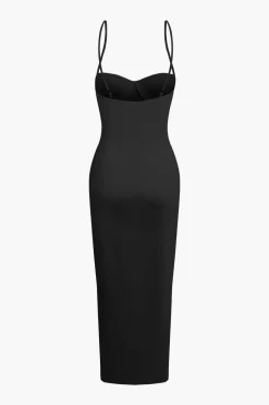 MICAS Maxi Dresses-Basic Solid Slip Maxi Dress
