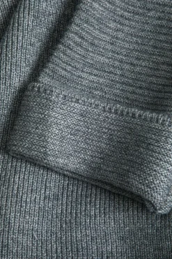 MICAS Outerwear|Outerwear-Basic Solid Sweater Cardigan STEEL