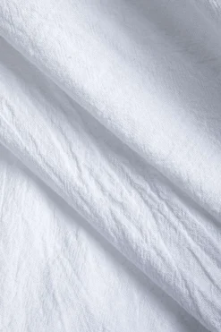 MICAS Short Sets-Basic Solid V-Neck Puff Sleeve Crop Top Two-Piece Set WHITE