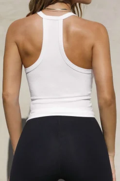 MICAS Tank Tops & Cami-Basic Solid V-neck Tank Top