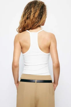 MICAS Tank Tops & Cami-Basic Solid V-neck Tank Top