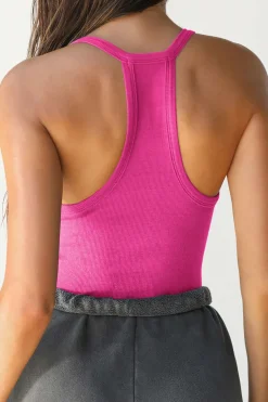 MICAS Tank Tops & Cami-Basic Solid V-neck Tank Top