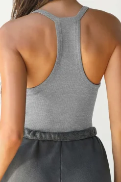 MICAS Tank Tops & Cami-Basic Solid V-neck Tank Top