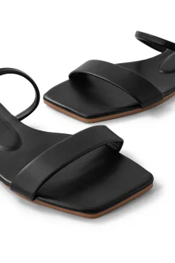 MICAS Shoes|Shoes-Basic Square Toe Flat Slide Sandals