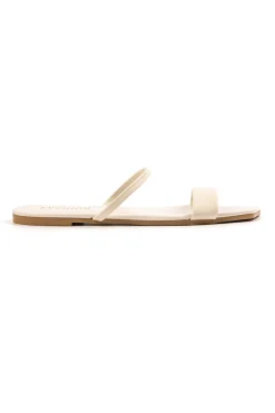 MICAS Shoes|Shoes-Basic Square Toe Flat Slide Sandals