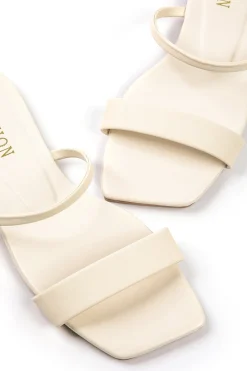 MICAS Shoes|Shoes-Basic Square Toe Flat Slide Sandals