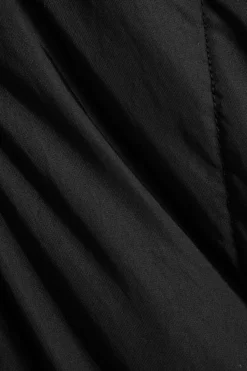 MICAS Outerwear|Outerwear-Belted Padded Vest BLACK