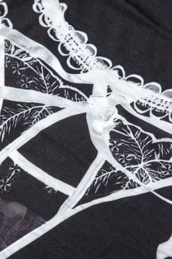 MICAS Mini Dresses-Bikini Print Round Neck Mini T-shirt Dress