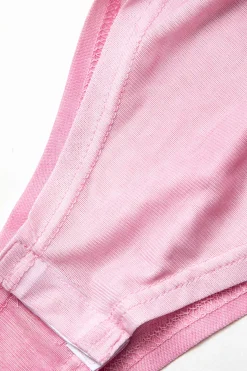 MICAS Bodysuits-Body Print Mesh Long Sleeve Bodysuit BLACK