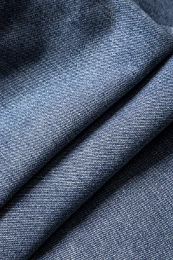 MICAS Jeans-Bow Tie Patchwork Pocket Jeans BLUE