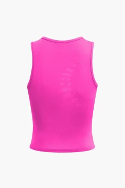 MICAS Skirt Sets|Vacation Sets-Braided Cut Out Round Neck Tank Top And Skirt Set