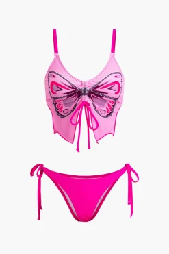 MICAS Swimwear|Vacation Sets-Butterfly Pattern Bikini Set
