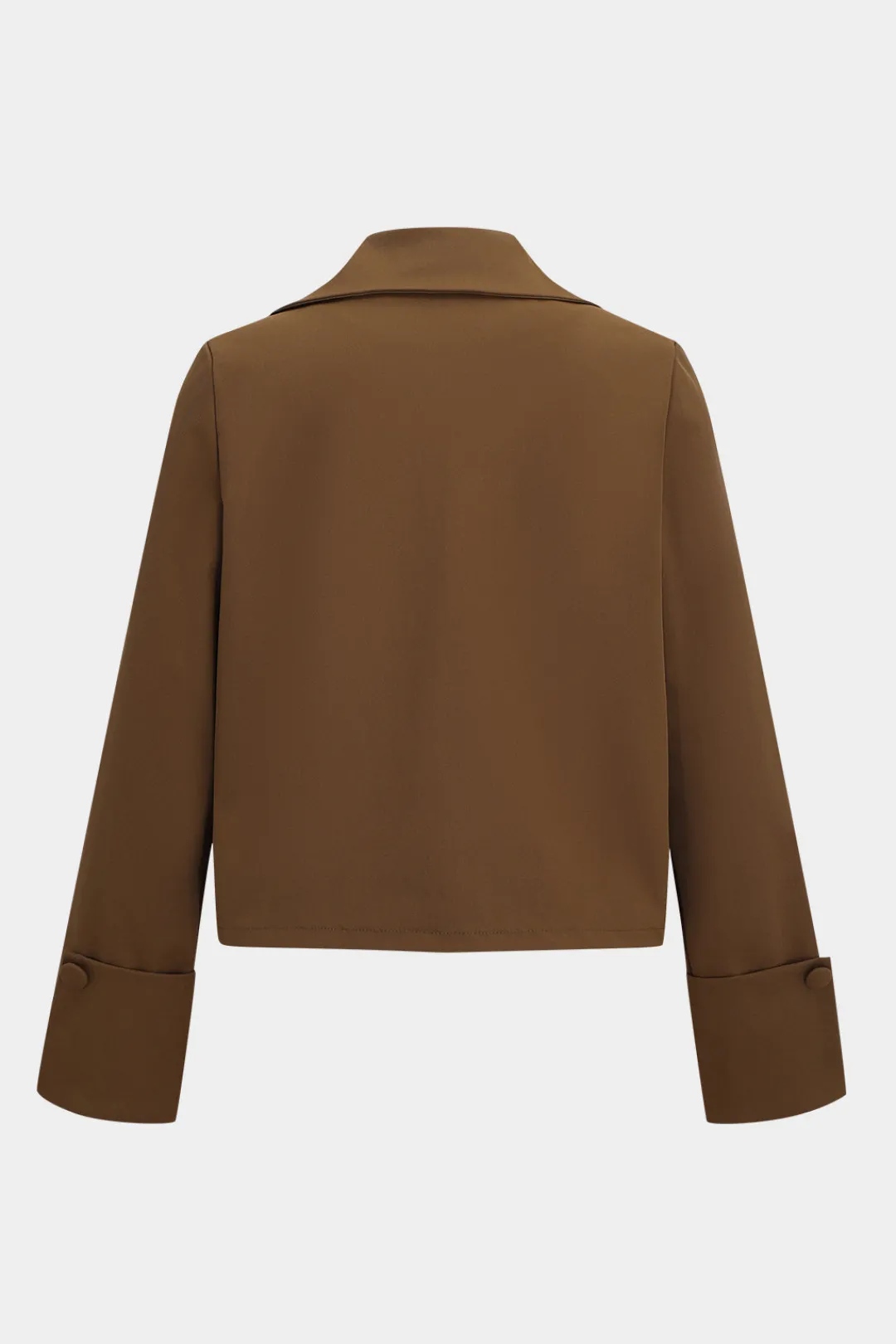 MICAS Skirt Sets-Button Detail Fake Pocket Skirt Set OLIVE