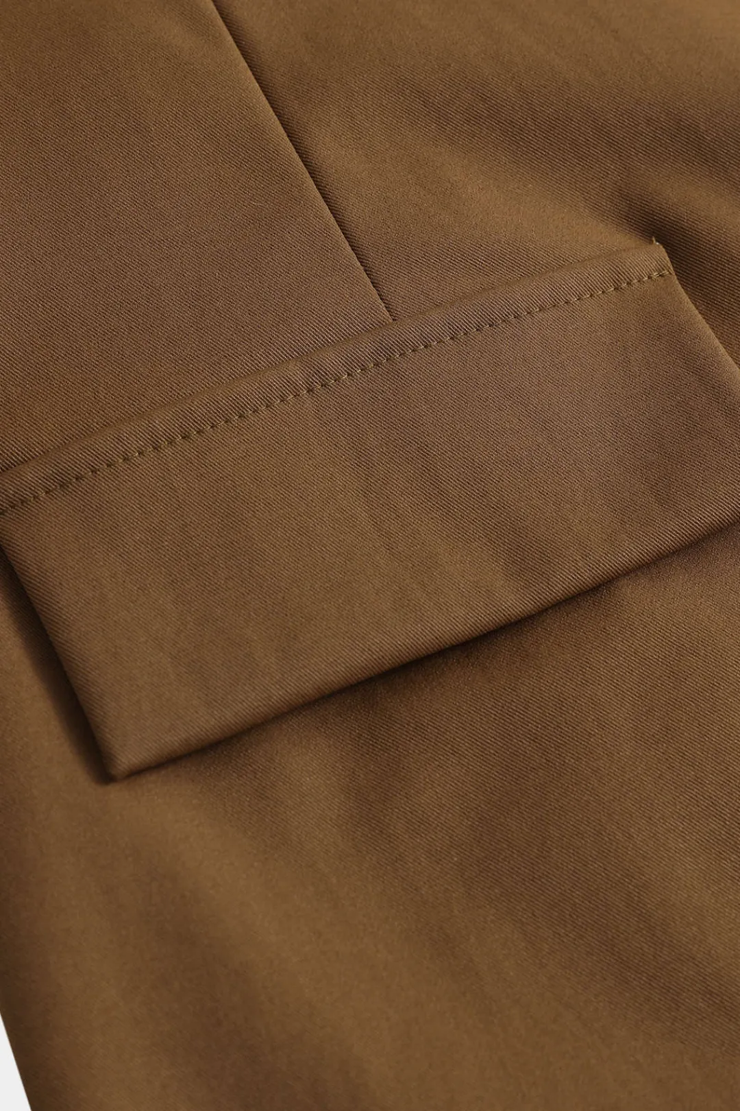 MICAS Skirt Sets-Button Detail Fake Pocket Skirt Set OLIVE