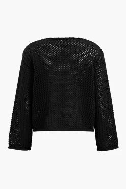 MICAS Outerwear|Knitwear-Button Round Neck Sweater Cardigan