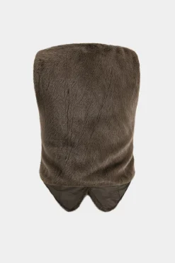 MICAS Tank Tops & Cami-Button Sleeveless Tank Tops BROWN