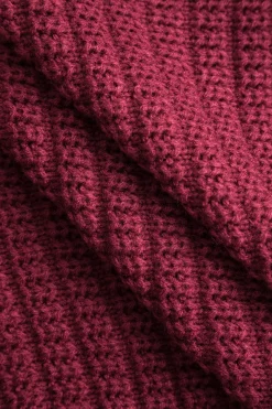 MICAS Outerwear|Outerwear-Button Sweater Cardigan BURGUNDY