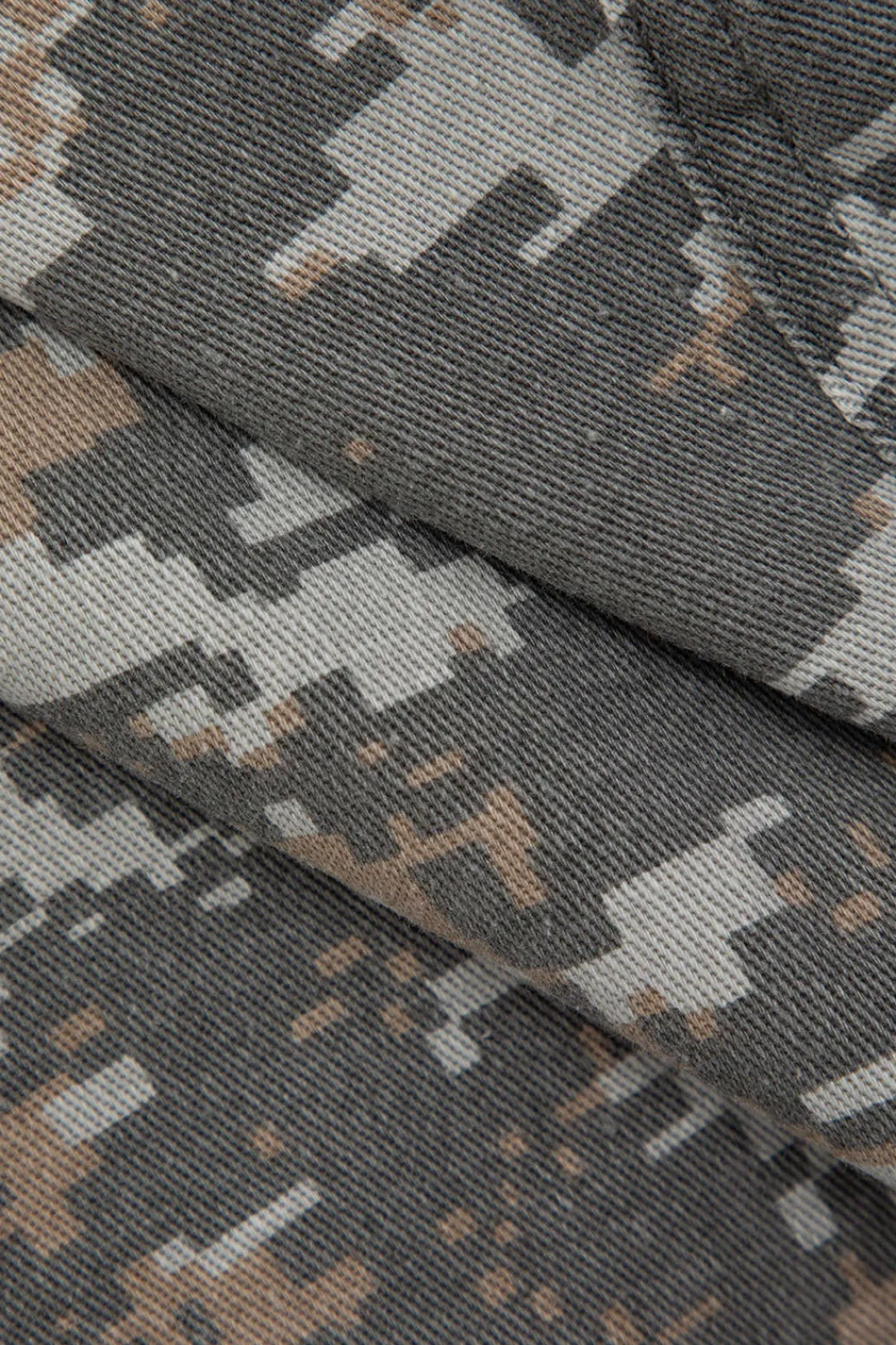 MICAS Skirts-Camo Frayed Patchwork Fringe Mini Skirt