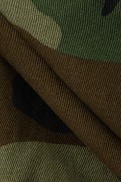 MICAS Skirts-Camo Frayed Patchwork Fringe Mini Skirt